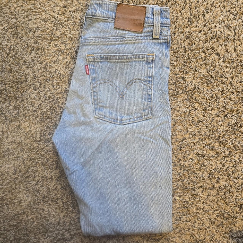 Levi's Light Blue Wedgie Straight Jeans